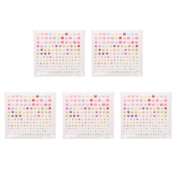 5 hojas de pegatinas decorativas DIY, pegatinas creativas de piedras preciosas para niños, decoración de fundas de teléfono