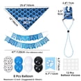 thumbnail image 3 of Dog Birthday Party Supplies Set, Dog Girl Boy Birthday Bandanas Set with Dog Birthday Hat, Scarf, Birthday Banner, and Balloons, Puppy Dog Pals Birthday Party Decorations Blue, 3 of 5