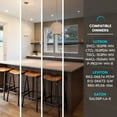 thumbnail image 6 of Luxrite 3 Inch Ultra Thin Square LED Recessed Lighting, 8W, 5CCT Color Selectable 2700K-5000K, 540 Lumens, Wet Rated, ETL, Baffle Trim, 6 of 7
