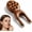 1pc, variant on Yilia Scarab Acupressure Tool, Sandalwood Brass Bead Massager Acupressure Pen Ear Massager Facial Reflexology Tool Face Stick Fascia Tool for Daily Massage and Relaxation (1pc)