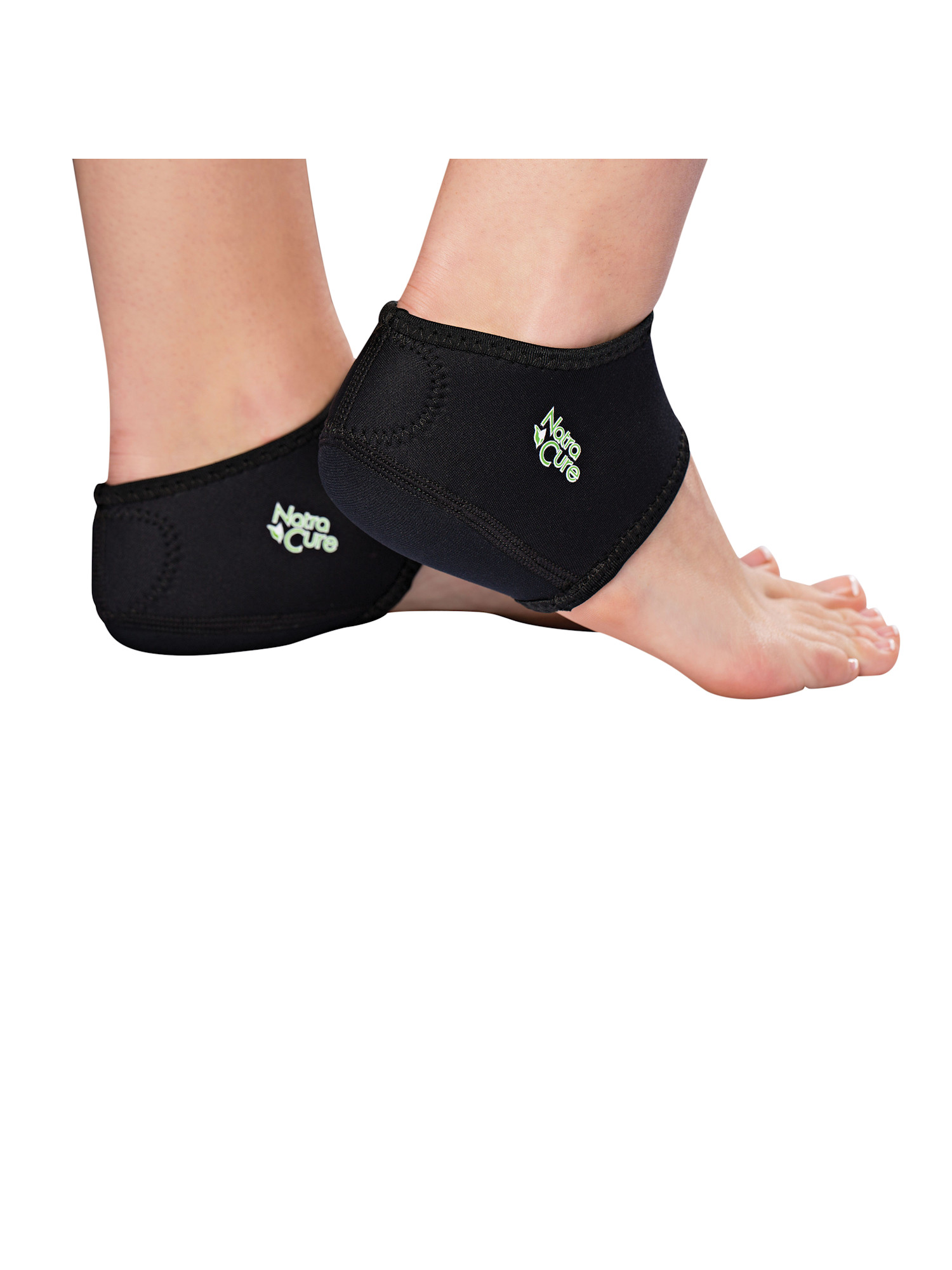 Polygel NatraCure Arch Heel Supports Compression Foot Sleeves Help Relieve Pain from Plantar