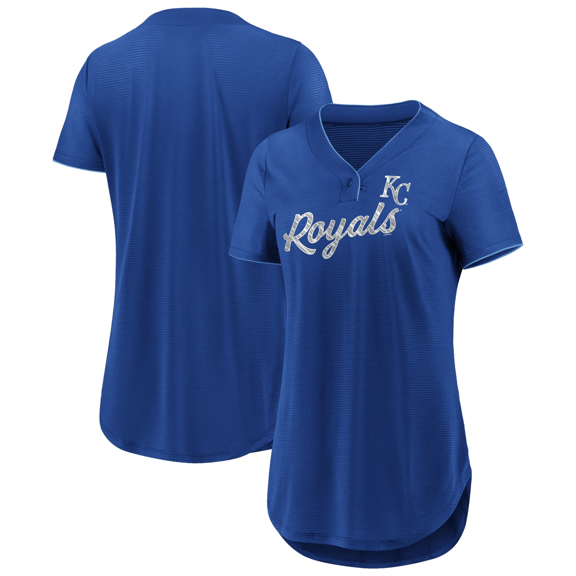 Kansas City Royals Fanatics Branded Women's Diva Jersey V-Neck T-Shirt ...