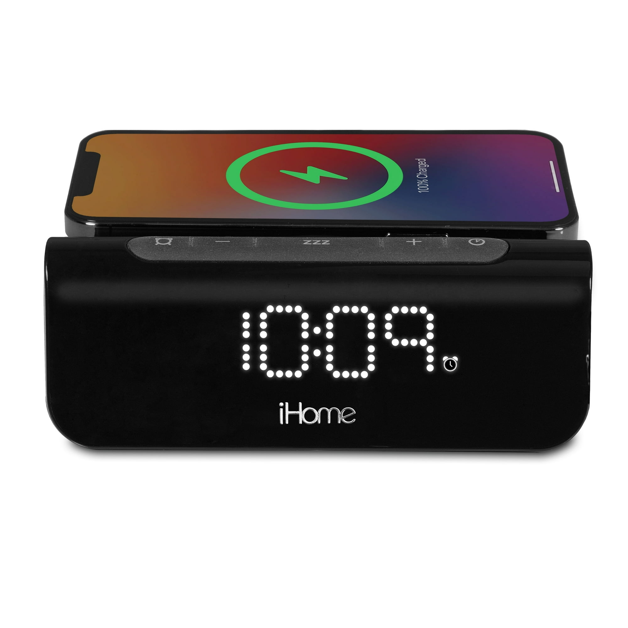 i Home Wireless Charger with Digital Alarm Clock, USB A and USB C Charging (i W 23 ) image