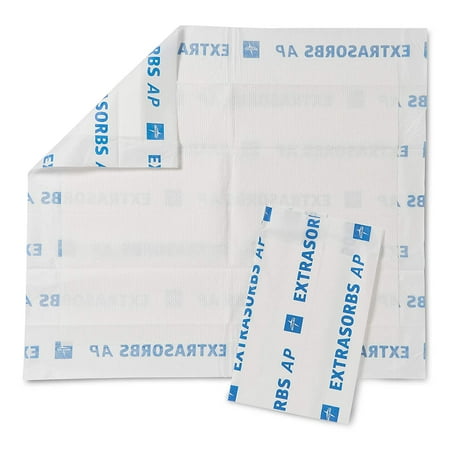 Medline Extrasorbs Premium Underpads  Disposable Bed Pads for Adult Incontinence  30x36  (25 Count)