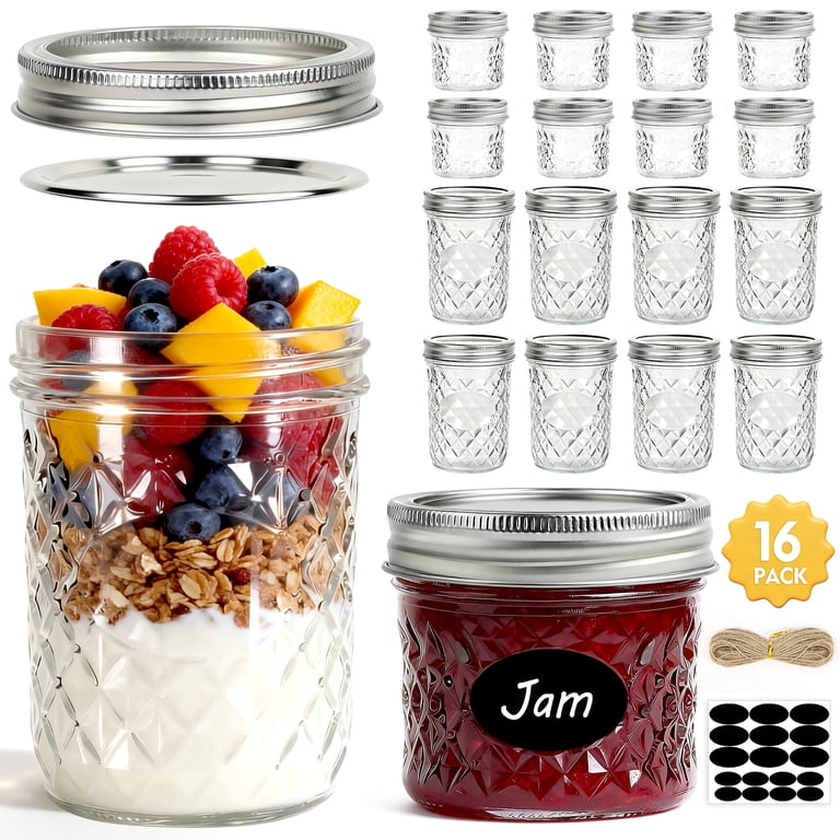 Taimasi 16-Pack Mason Jar Canning Set with Lids photo 7