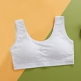 thumbnail image 4 of Crop Tops for Girls 2 Pack Girls Training Bra with Pads Seamless Sport Bra for Teen Girls Comfyable Cotton Training Bra 10Y, 4 of 5