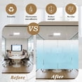 thumbnail image 5 of Dreamy Blue Window Privacy Film and White Gradient Decorative Glass Window Film UV Blocking Static Cling Non-Adhesive Sticker Covering for Home Door 29.5 x 118 inches, 5 of 8