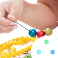 thumbnail image 3 of Sonducket 30 piezas de cuentas de bola redondas con agujeros, cuentas espaciadoras luminosas hechas a mano, suministros de joyería de varios Ropa, zapatos y accesorios Miscelánea Luz verde azul 14 mm, 3 of 6