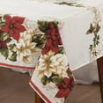 thumbnail image 4 of Kashi Home HolidayTablecloth Printed Christmas Table Décor for Holidays, Gathering, Buffet Table, Parties - Gift 70 Round, 4 of 4