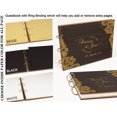 thumbnail image 7 of Darling Souvenir Personalized Engraved Laser Cut Wedding Guest Book Wooden Cover Sign-in Book Registry Guestbook Scrapbook-A2, 7 of 7