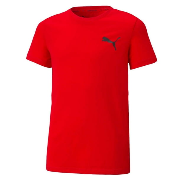 Playera Puma JSY. Active Small Logo para Niños 586980-11 rojo L PUMA 586980-11 ACTIVE SMALL LOGO