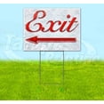 thumbnail image 1 of Exit Left Arrow (18" x 24") Yard Sign, Includes Metal Step Stake, 1 of 6