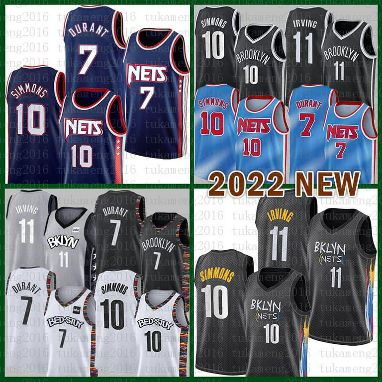 NBA_ Jersey Brooklyn''Nets''Men Kevin 7 Durant Basketball Kyrie Black Ben  10 Simmons 11 Irving 72 Biggie City Jerseys 