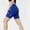 Blue, variant on AXXD Shorts For Women Clearance Under $10,Yoga Carry Sports To Lift Buttocks Trousers Workout Running Legging Denim Shorts Lady Gray M