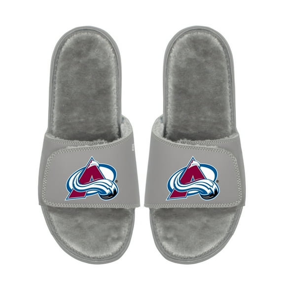 Unisex ISlide Colorado Avalanche Logo Fur Slide Sandals
