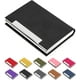thumbnail image 5 of Tarjetero para tarjetas de visita, tarjetero profesional de piel sintética y acero inoxidable, tarjetero para tarjetas de visita, cartera para tarjetas de crédito, tarjetero para hombres y mujeres. (Negro) JM, 5 of 5