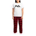thumbnail image 4 of CafePress - Fooly Women's Light Pajamas - Women's Short Sleeve Print T-Shirt and Pants Light Cotton Pajama Set, 4 of 7