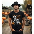 thumbnail image 2 of Funny Skeleton Dance T-Shirt - Spooky Season Halloween Top - Playful hidden design, 2 of 6