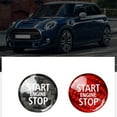 thumbnail image 4 of 2x Carbon Fiber Engine Start Stop Button Interior Trim Cover Sticker for Mini Cooper R55 R56 R57 R58 R59 R60 R61(A&B), 4 of 7