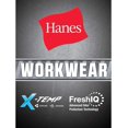 thumbnail image 3 of Hanes Mens X-Temp FreshIQ Workwear Pocket Tee Value 2-Pack, S, Light Steel, 3 of 3