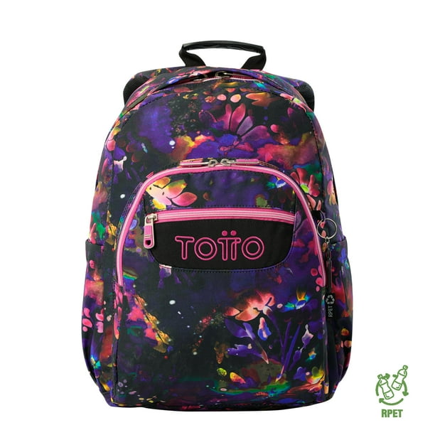 TOTTO Mochila Escolar Grande para Niño Porta Laptop 14 Repelente a Líquidos | 20 L ACUARELA