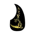thumbnail image 1 of Wosthever 10 piezas de pegatinas de patrones múltiples, protector antiarañazos, resistente al desgaste, suministros para guitarra, Accesorios para instrumentos musicales Pájaro negro/dorado, 1 of 6
