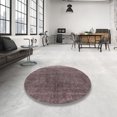thumbnail image 3 of Ahgly Company Indoor Round Mid-Century Modern Pink Oriental Area Rugs, 8' Round, 3 of 6
