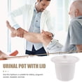thumbnail image 4 of CATIEBYE Urinal Pot With Lid Portable Urinal Toilet Grey Plastic Simple Design For Hospital Use 1Set, 4 of 6