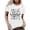 White, variant on Casual Women's T Shirts Short Sleeve Crew Neck Graphic Print Casual Wear for Everyday Comfort and Style Short Sleeve Shirts for Women Casual women Cold Gear Long Sleeve Apparel T Shirt