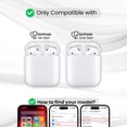 thumbnail image 2 of Entronix Silicone Case for AirPods 2 / 1, Slim Protective Cover with Carabiner, White, 2 of 7