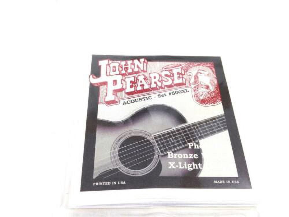 John Pearse Guitar Strings 3 Pack Acoustic Extra Light #500XL Phos Bronze