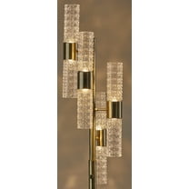 Harriet LED Floor Lamp with Antique Brass Finish