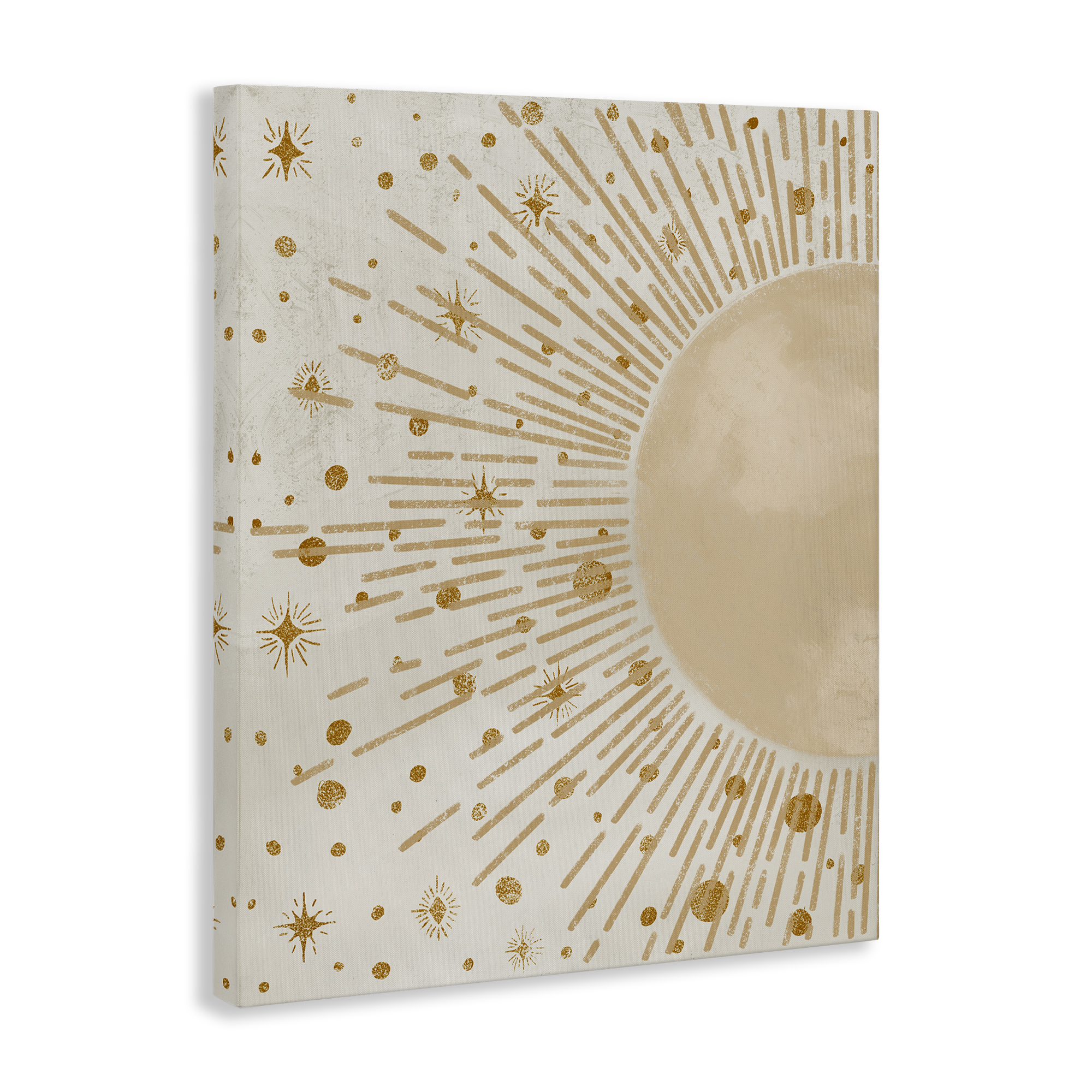 Stupell Industries Starry Sun Rays Landscape Painting Gallery Wrapped Canvas Art Print Wall Art, 16 x 20