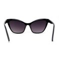 thumbnail image 4 of Women Classy Oversize Horned Cat Eye Chic Diva Sunglasses Black Smoke, 4 of 4