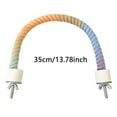 thumbnail image 2 of Rope For Bird Cages Gradient Sunset Color Bendable Climbing Rope Ladders & Swings Birds Cage Accessories Toy For Parakeets Budgies Cockatiels Conures Lovebirds (Multicolored) Practical, 2 of 3