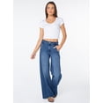 thumbnail image 2 of Celebrity Pink Women's and Women's Plus Wide Leg Jeans, Sizes 1-24, 2 of 6