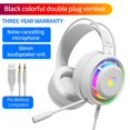 thumbnail image 6 of Christmas Gifts Liweisiy Gaming Headset Wired Dual-Channel Desktop Computer Laptop With Mic Voice Headset D5467 White Free Size, 6 of 8