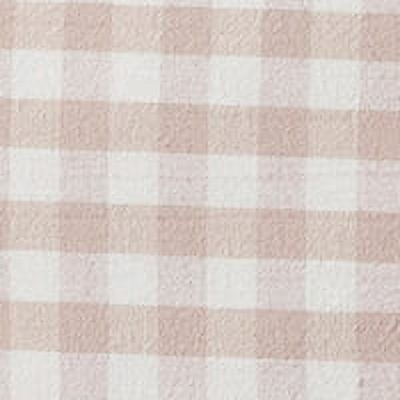 My Texas House Collins 2-Piece Taupe Gingham Cotton Comforter Set, Twin/Twin XL