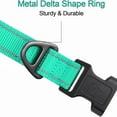 thumbnail image 2 of Dog Collar,Soft Neoprene Padded Breathable Nylon Pet Collar Adjustable for Medium Dogs,Teal,M, 2 of 4