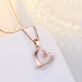 thumbnail image 2 of Women's Heart Necklace Hollow Clavicle Chain, 2 of 2