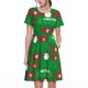 thumbnail image 1 of Disketp Cute Santa para Vestido de Manga Corta para Mujeres, Vestidos de Verano para Mujeres, Casual y Holgado para la Playa, 1 of 6