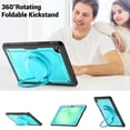 thumbnail image 7 of FJLBDE Case for Samsung Galaxy Tab A11+ Plus 11 Inch 2025/A9+ Plus 2023 with 360 Rotating Stand, Shoulder Strap, Heavy Duty Shockproof Cover, Sky Blue, 7 of 7
