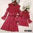 thumbnail image 1 of Robe Assortie Maman et Moi pour la Famille, Mère Fille, à Carreaux, Tenues de Fête, 1 of 5
