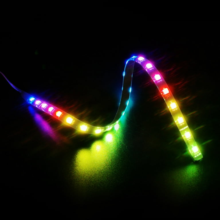 CoolMoon RGB PC Case LED Strip,Aluminum A-RGB Double-side Bar 30cm Magnetic  Desktop Computer 5V M/B 3PIN SYNC