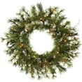 thumbnail image 1 of Vickerman R173131LED Couronne de Pin Vert Mélangé de 30 Po avec 70 Lumière de Dura Blanche Chaude, 1 of 2