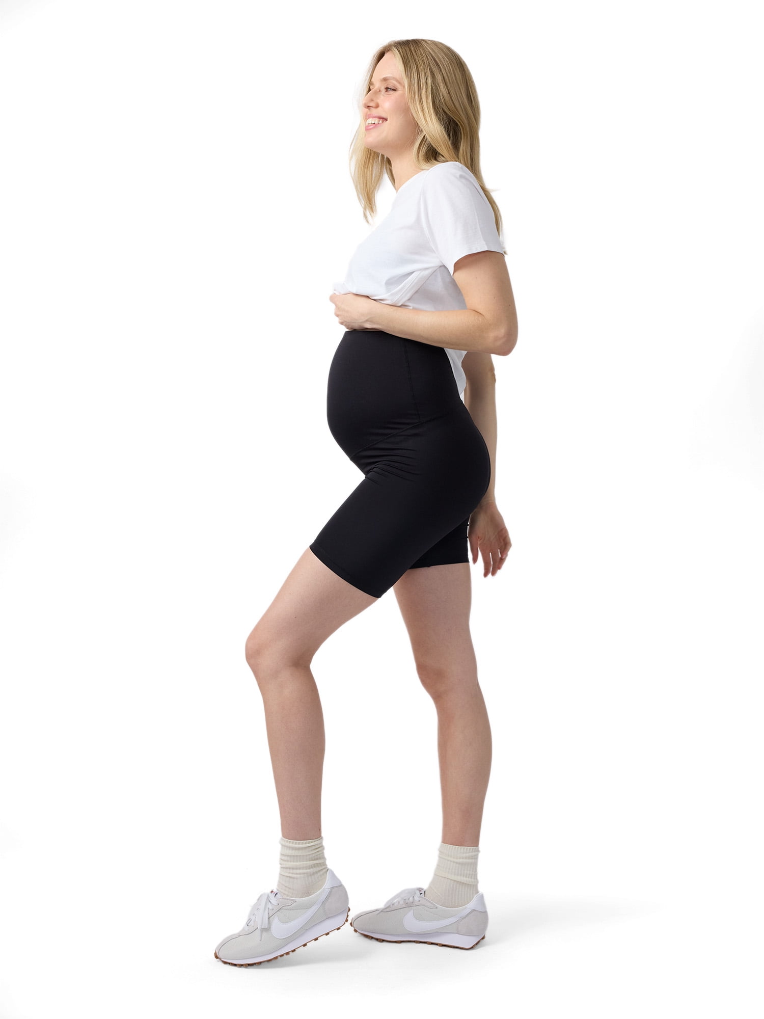 Ingrid & Isabel For Every Belly Women's Maternity Biker Shorts, Available in Sizes S-XXL