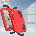 thumbnail image 2 of Decase Rugged Tablet Shell for Samsung Galaxy Tab A7 Lite 8.7 inch 2021 Model (SM-T220/T225/T227),Kids Friendly Hybrid Shockproof Drop Proof Protection Cover With EVA Handle & Kickstand , Red, 2 of 8