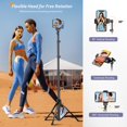 thumbnail image 2 of Aureday 62 Phone Tripod Accessory Kits, Camera & Cell Phone Tripod Stand with Wireless Remote and Universal Tripod Head Mount, Perfect for Selfies/Video Recording/Vlogging/Live Streaming, 2 of 5