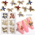 thumbnail image 1 of Ventas promocionales Uñas brillantes 3D Diamantes de imitación Decoración de uñas de lujo Joyas de uñas de metal con diamantes Decoración de uñas Uñas plateadas Piedras preciosas A, 1 of 2