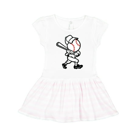 

Inktastic Baseball Character Gift Toddler Girl Dress